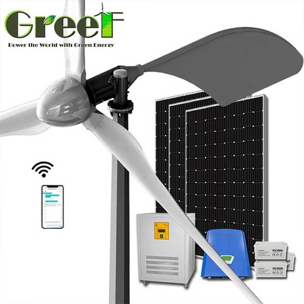 Công suất cao Tua bin gió trục ngang 3 pha AC 1KW 3KW 5KW 10KW cho tàu biển