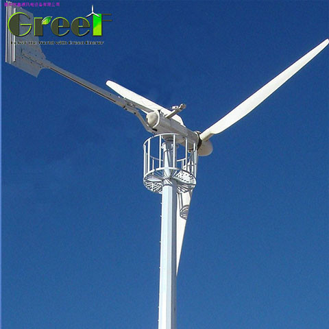 Nhà sử dụng On / Off Grid / Giải pháp hệ thống lai năng lượng hoàn chỉnh gió mặt trời lai trục ngang tuabin gió 1KW 2KW 5KW