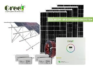 48-240V Điện áp đầu ra Hệ thống mặt trời với pin Gel đáng tin cậy