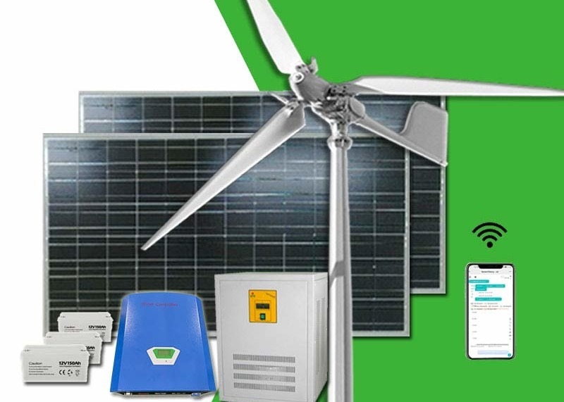 FRP Blades Home Wind Turbine System Kiểm soát Yaw tích cực cho các giải pháp năng lượng bền vững