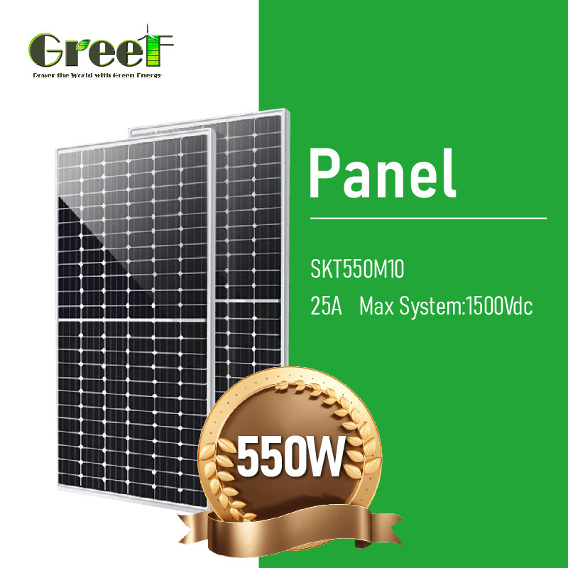 Hệ thống năng lượng mặt trời trên và ngoài lưới với tấm pin mặt trời silicon đơn tinh với pin và biến tần