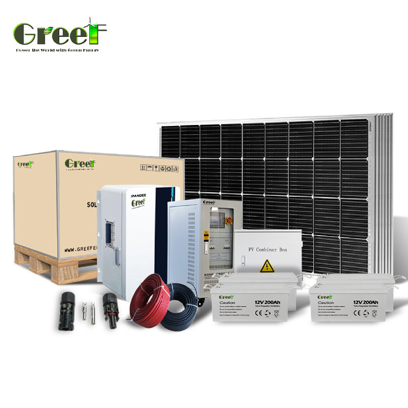Hệ thống năng lượng mặt trời ngoài lưới 5kW với bộ điều khiển điện tích MPPT 48-240V Điện áp đầu ra