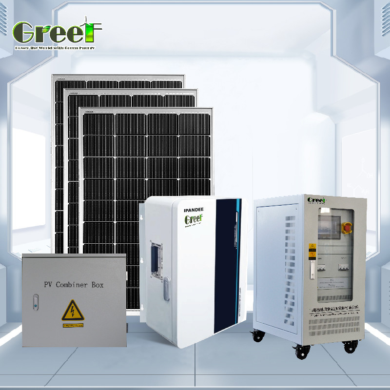Hệ thống năng lượng mặt trời ngoài lưới 5kW với bộ điều khiển điện tích MPPT 48-240V Điện áp đầu ra