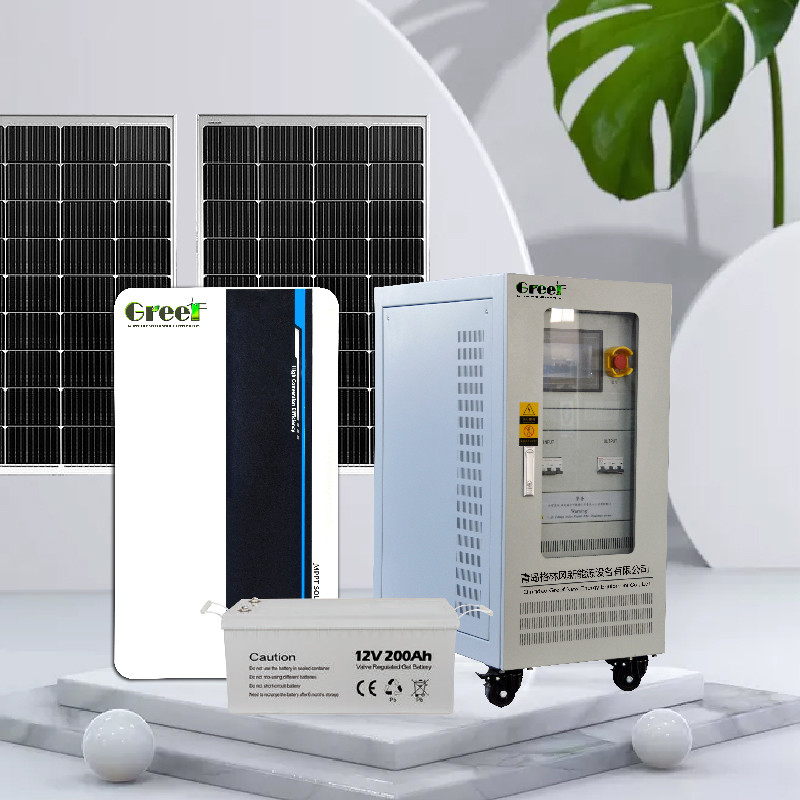 48-240V Điện áp đầu ra 5kw Hệ thống năng lượng mặt trời ngoài lưới sử dụng pin Gel