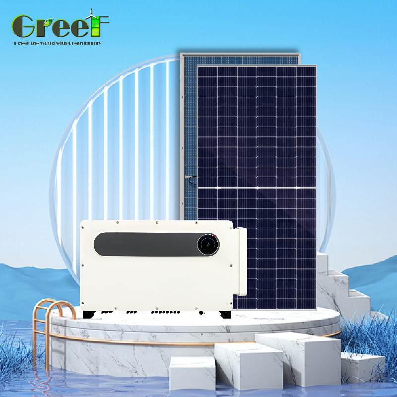 Hệ thống năng lượng mặt trời Smart Grid Tie 1kW-100kW Khả năng với đo lưới và giám sát hệ thống