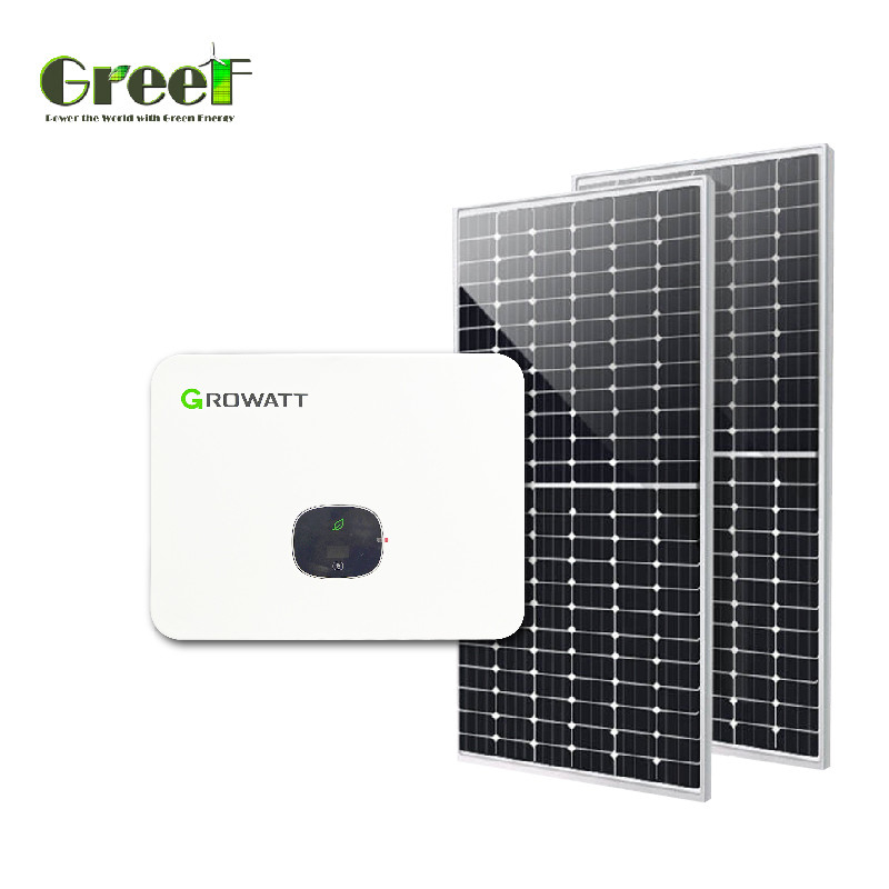 Hệ thống tấm pin mặt trời Silicon đơn tinh thể 1kW-100kW Capacity with LCD Display and Net Metering
