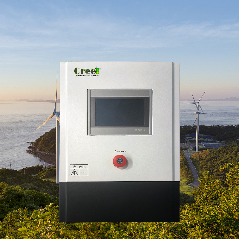 Hiển thị màn hình cảm ứng LCD 3kw 5kw On Grid Controller với tải thả cho hệ thống máy phát điện gió