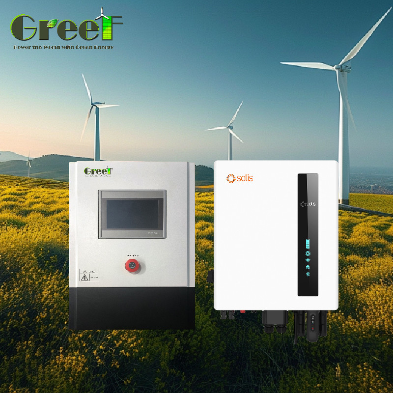 Hiển thị màn hình cảm ứng LCD 3kw 5kw On Grid Controller với tải thả cho hệ thống máy phát điện gió