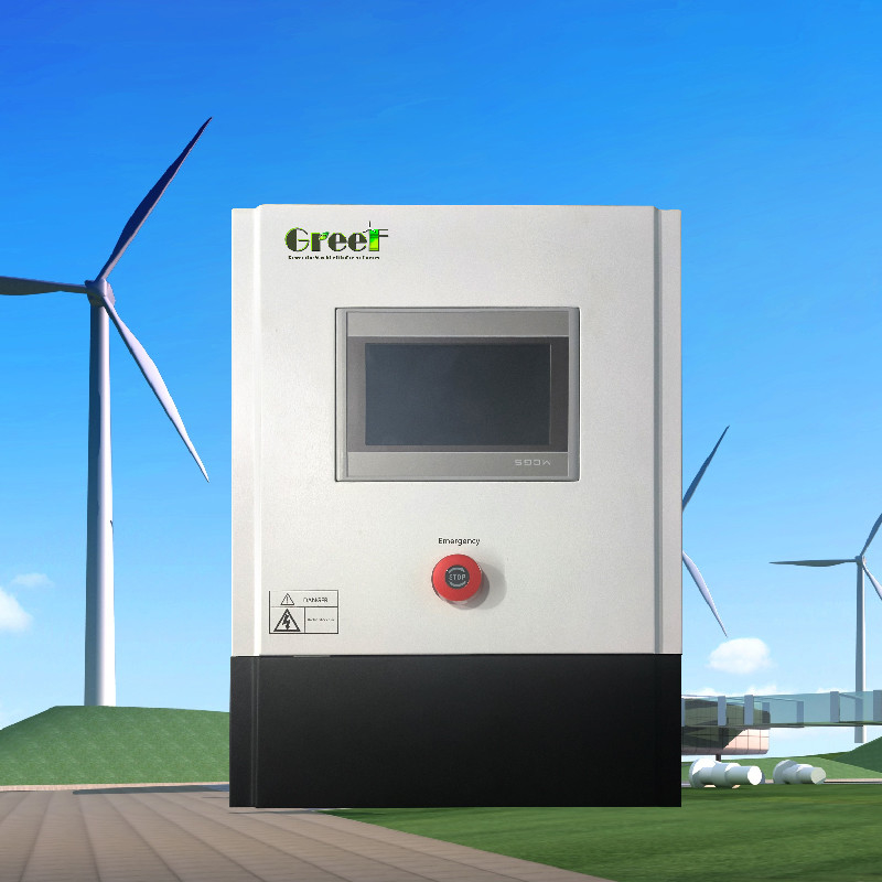 Hiển thị màn hình cảm ứng LCD 3kw 5kw On Grid Controller với tải thả cho hệ thống máy phát điện gió