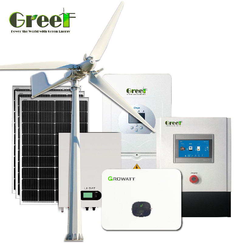 LCD Pure Sine Wave Solar And Wind Hybrid Power Generator với điện áp đầu ra 110v và 220v
