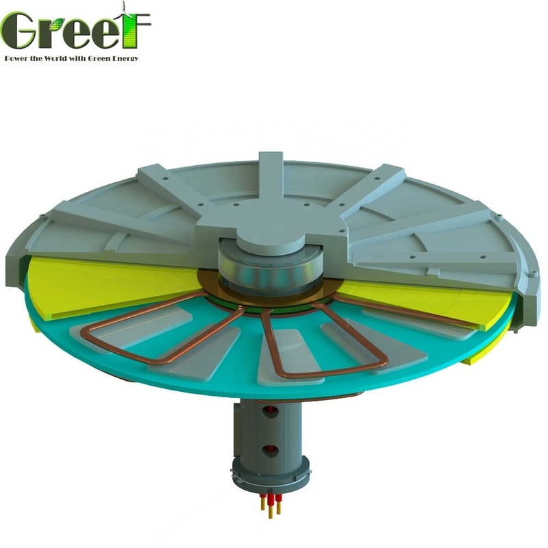 5kw Tốc độ xoay thấp Rotor bên trong Rotor bên ngoài Máy phát từ vĩnh cửu Alternator cho tuabin gió sử dụng tại nhà
