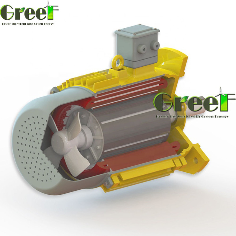 Máy phát điện nam châm vĩnh cửu vật liệu stato đồng với vòng bi SKF và cấp độ IP54 cho các ứng dụng bảo trì thấp