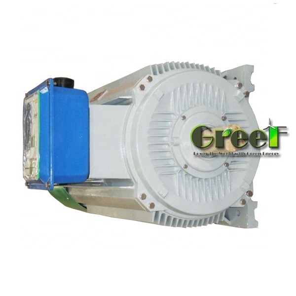Máy phát nam châm vĩnh cửu điện áp định số tùy chỉnh với vòng bi SKF và thép Cooper thân nhôm
