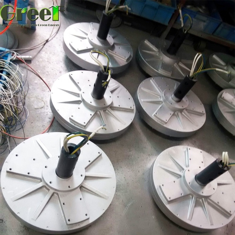 5kw Tốc độ xoay thấp Rotor bên trong Rotor bên ngoài Máy phát từ vĩnh cửu Alternator cho tuabin gió sử dụng tại nhà