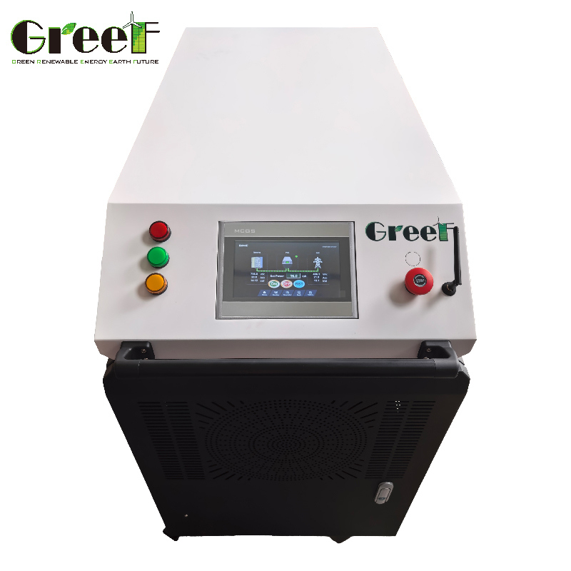 Biến tần điện lưới cho phép dải điện áp lưới 300-460V, hiệu suất tối đa 98.9% và điện áp lưới định mức 400V