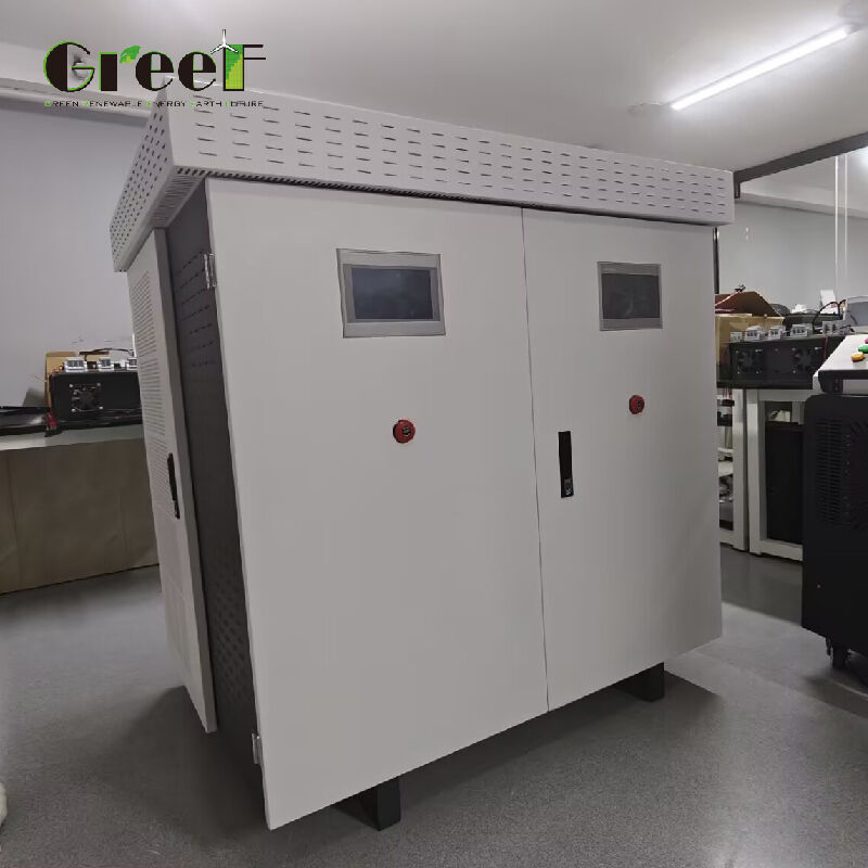 On Grid Controller with 95% Maximum Efficiency 240-550V AC Voltage Range and LCD SMART Touch Screen for Energy Management