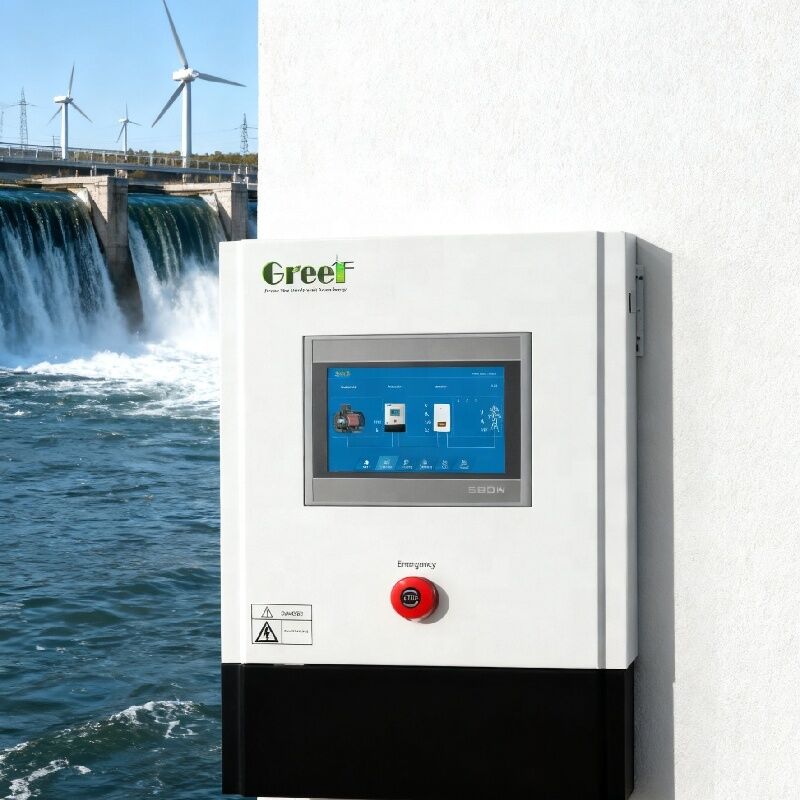 LCD Touch Screen Wind Tracker Controller with Forced Air Cooling and ≥98% Efficiency for Wind Power Systems (Điều điều khiển theo dõi gió bằng màn hình cảm ứng LCD)