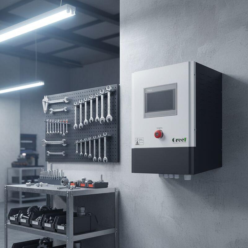 Chế độ thiết lập lại chức năng bằng tay trên bộ điều khiển lưới với làm mát không khí cưỡng bức và đầu ra nguồn cung được điều chỉnh để quản lý năng lượng hiệu quả