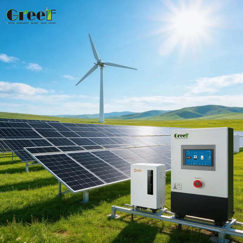 4000m Độ cao hoạt động Hiệu suất 95% Bộ điều khiển MPPT Hệ thống năng lượng mặt trời lai Máy phát điện lai gió-mặt trời