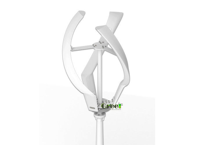 3pcs Đường thẳng đứng tuabin gió với lưỡi FRP ≤20db Tiếng ồn an toàn Tốc độ gió 50m/s