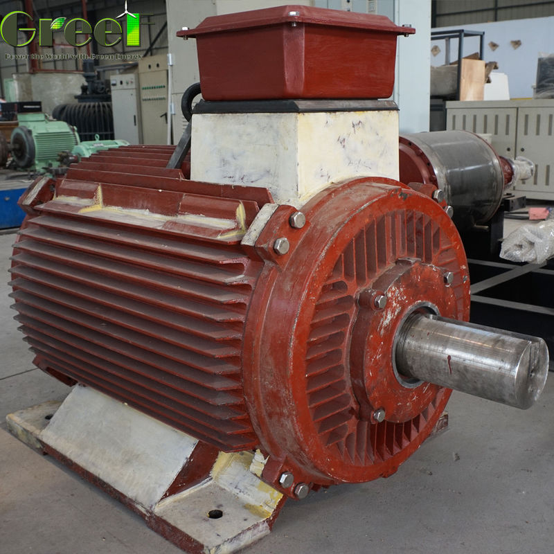 20RPM 100RPM 3 giai đoạn Máy phát từ vĩnh cửu Tốc độ quay thấp 200KW 500KW Máy phát nước sông PMG Inverter