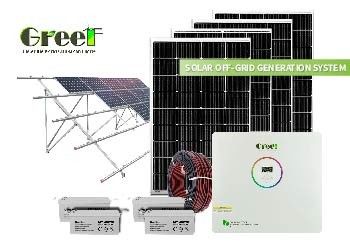 48-240V Điện áp đầu ra Off Grid Hệ thống mặt trời trong mặt đất gắn